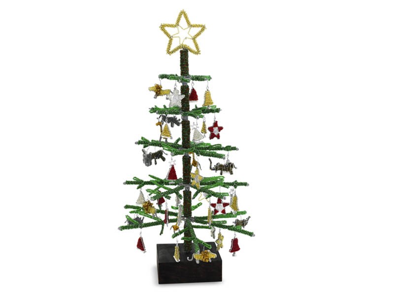 African Flat Pack Bead and Wire Christmas Tree African Flat Pack Bead and Wire Christmas Tree